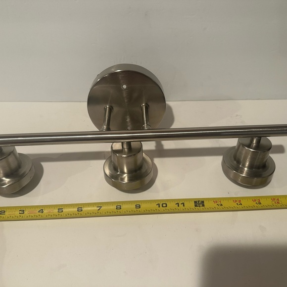 Brush Nickel 3 Light Fixture - Picture 13 of 14